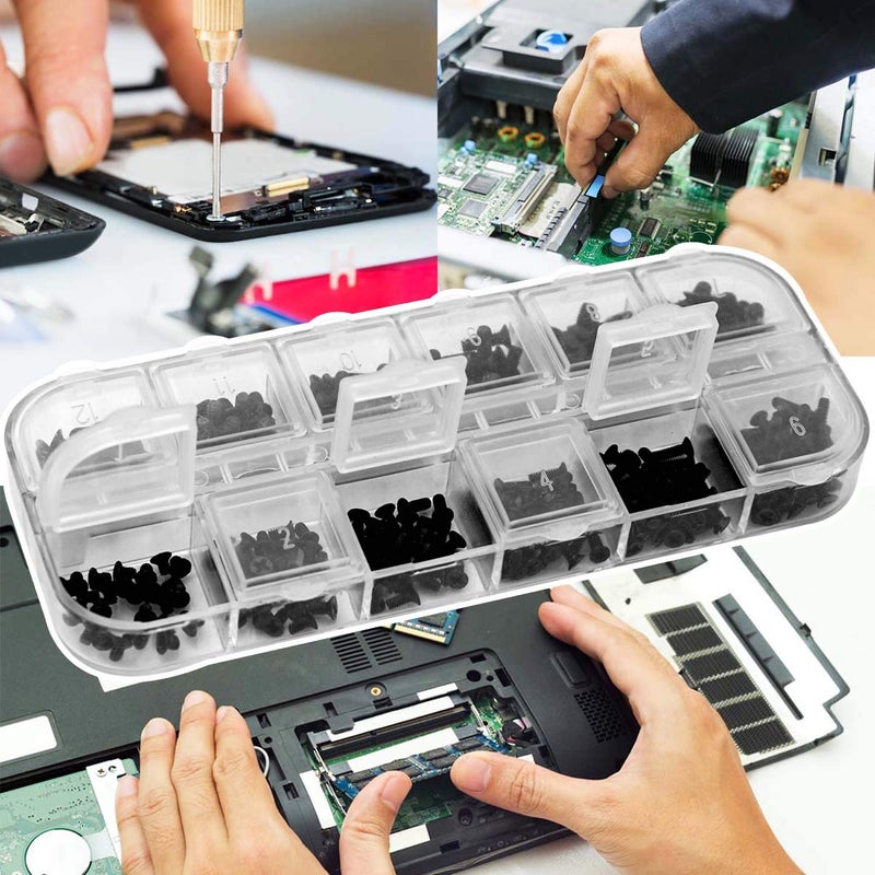 Akuoly Laptop Screw Set Notebook M2 M2.5 M3 Replacement Screw Kit 240 Pieces for Dell Samsung IBM HP Sony Toshiba Gateway Acer Lenovo Laptops - Image 1